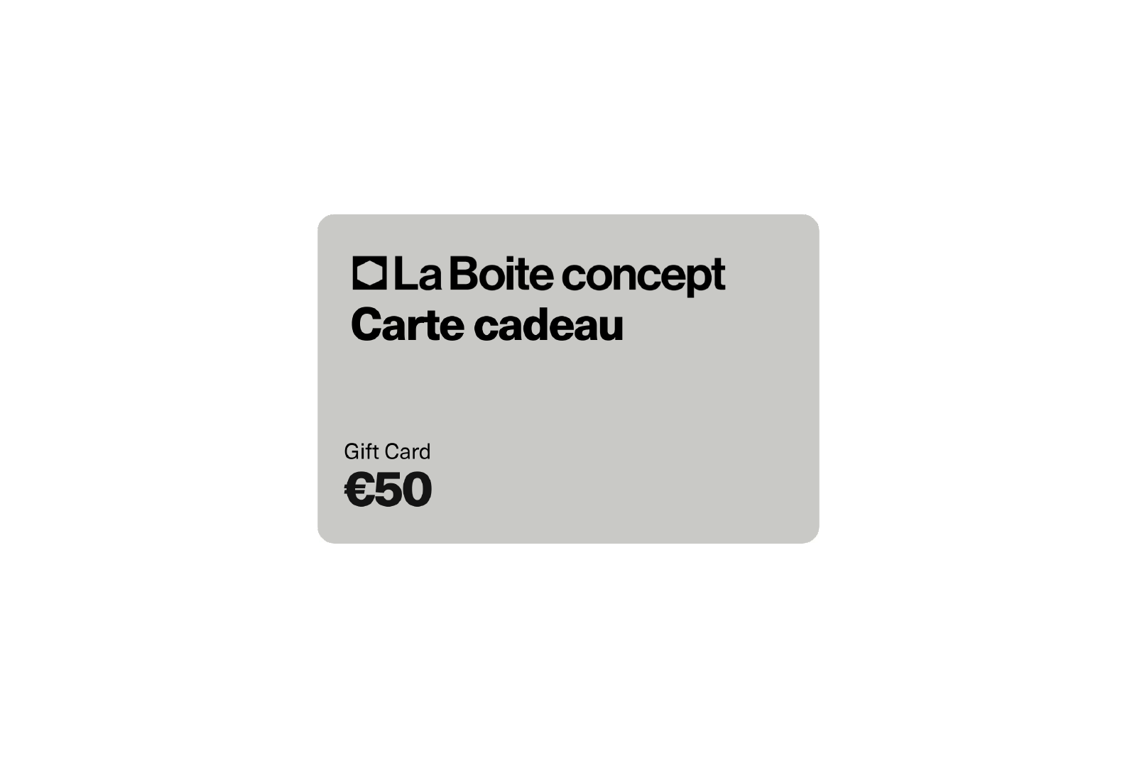Gift Card La Boite concept