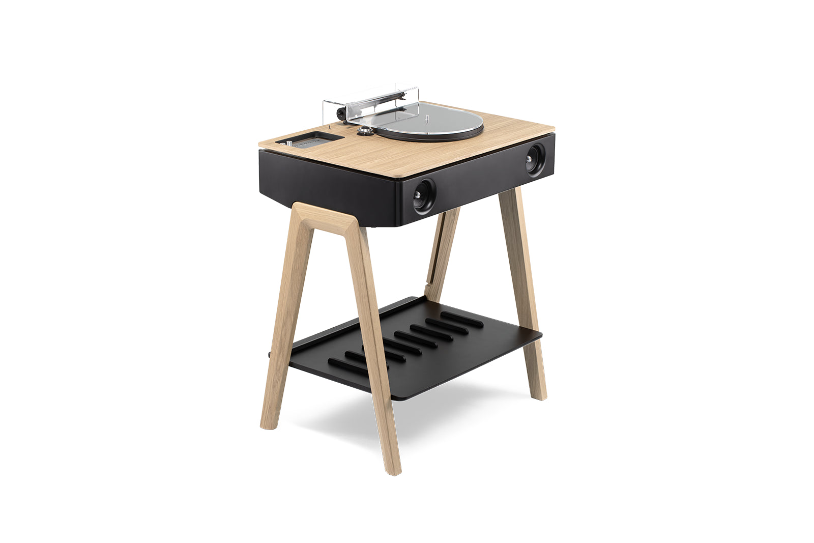 Diffusore LX Platine Connected e La Boite concept di rovere Giradischi