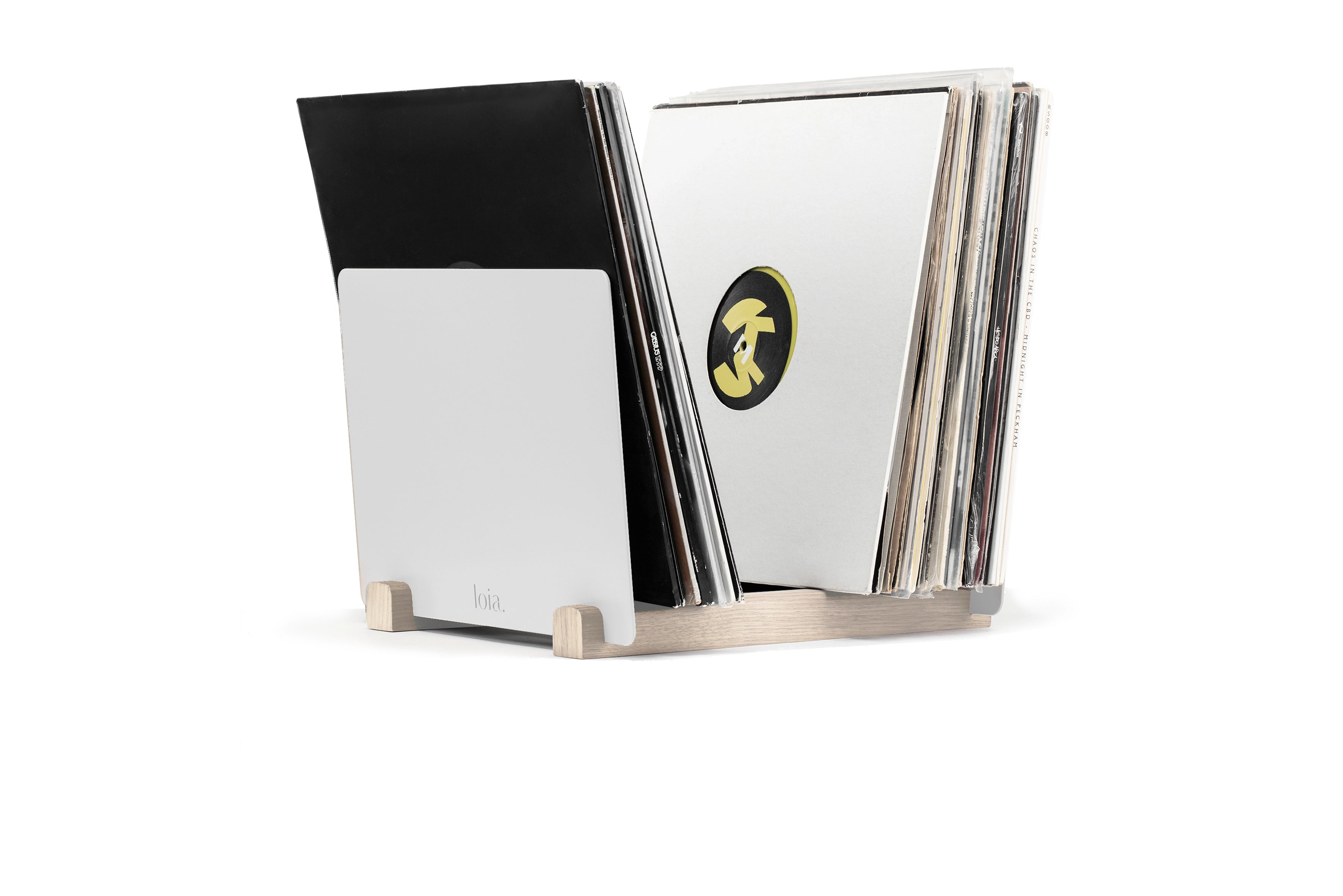Vinyl-Paket - SQUARE CC Plattenspieler & Vinyl-Aufbewahrung Weiß