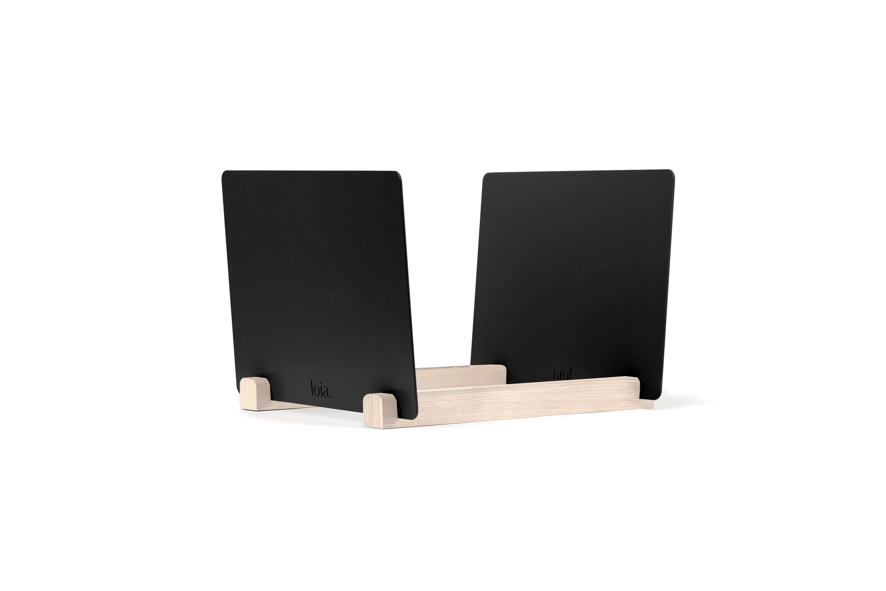 Vinyl Storage Black & Beech - Loia