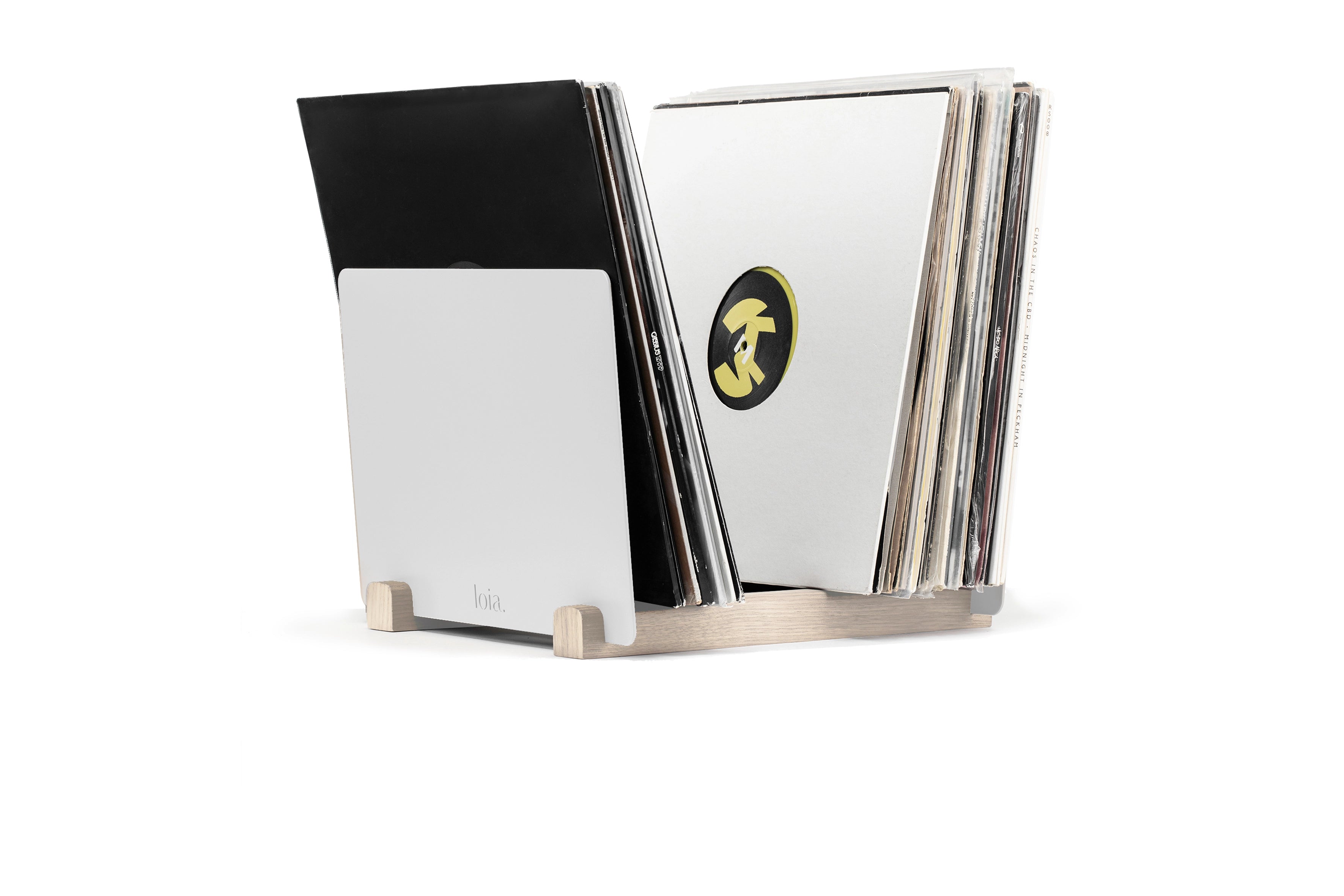 Vinyl Pack - SQUARE turntable & White Vinyl Rack