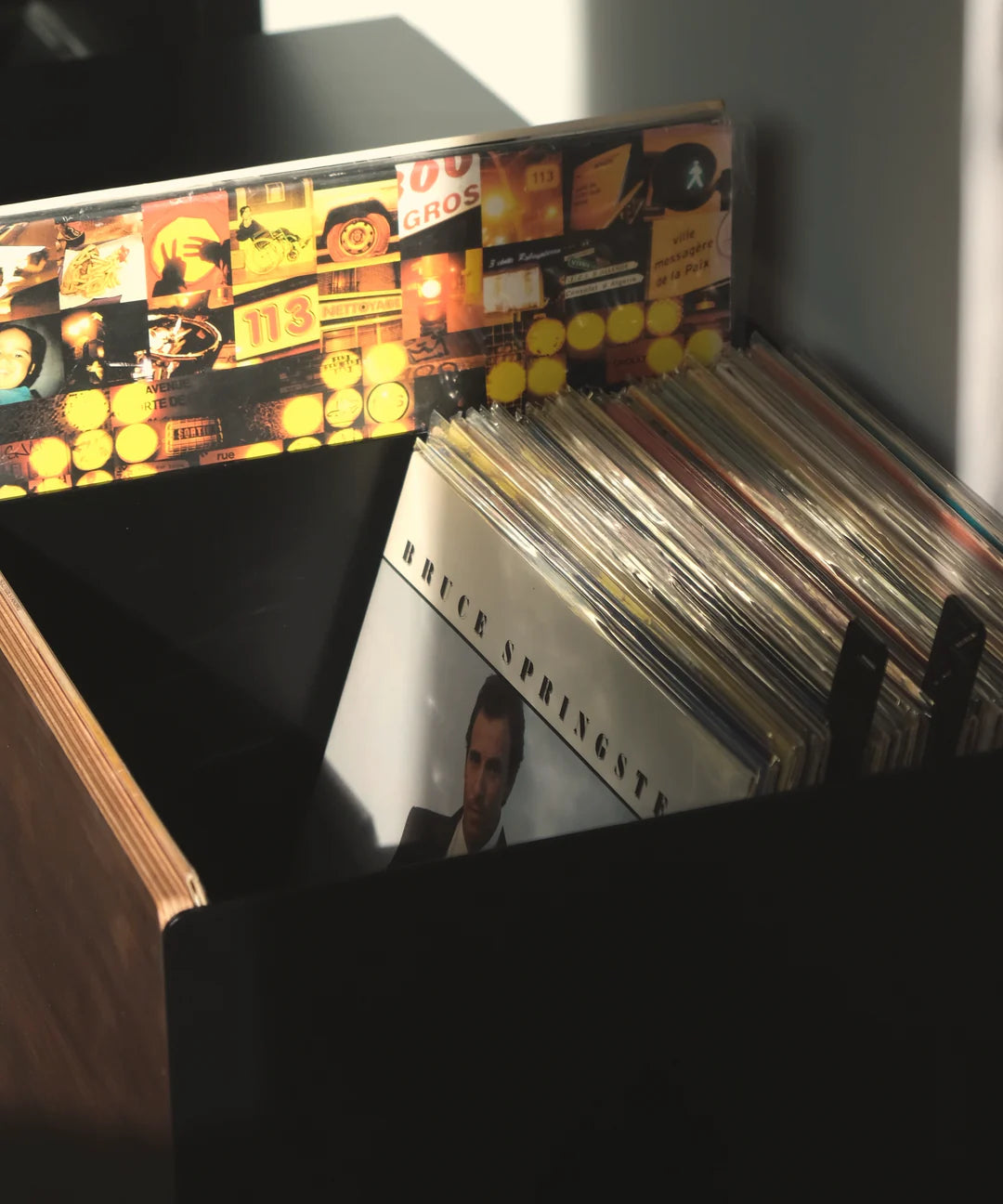 Rangement platine vinyles et meuble design