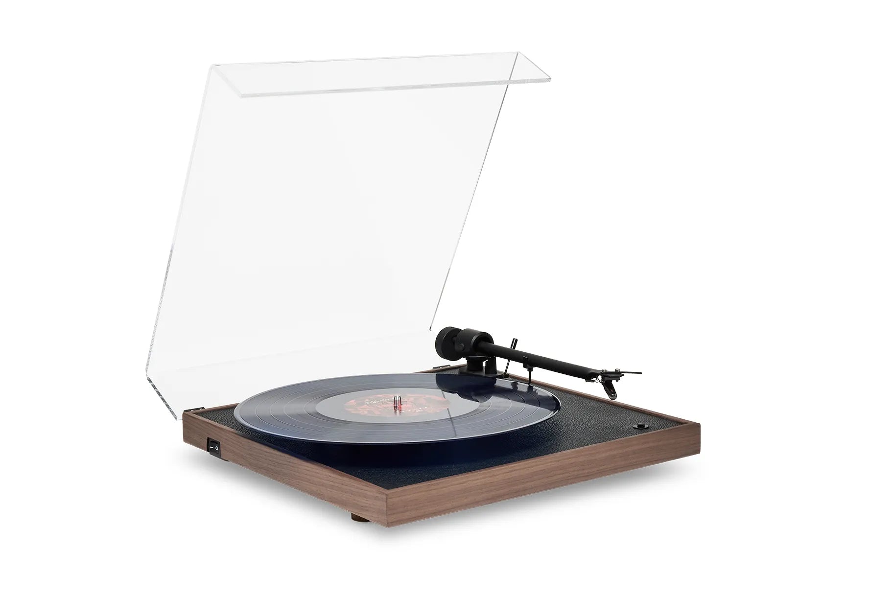 Square CC Vinyl Turntable Walnut