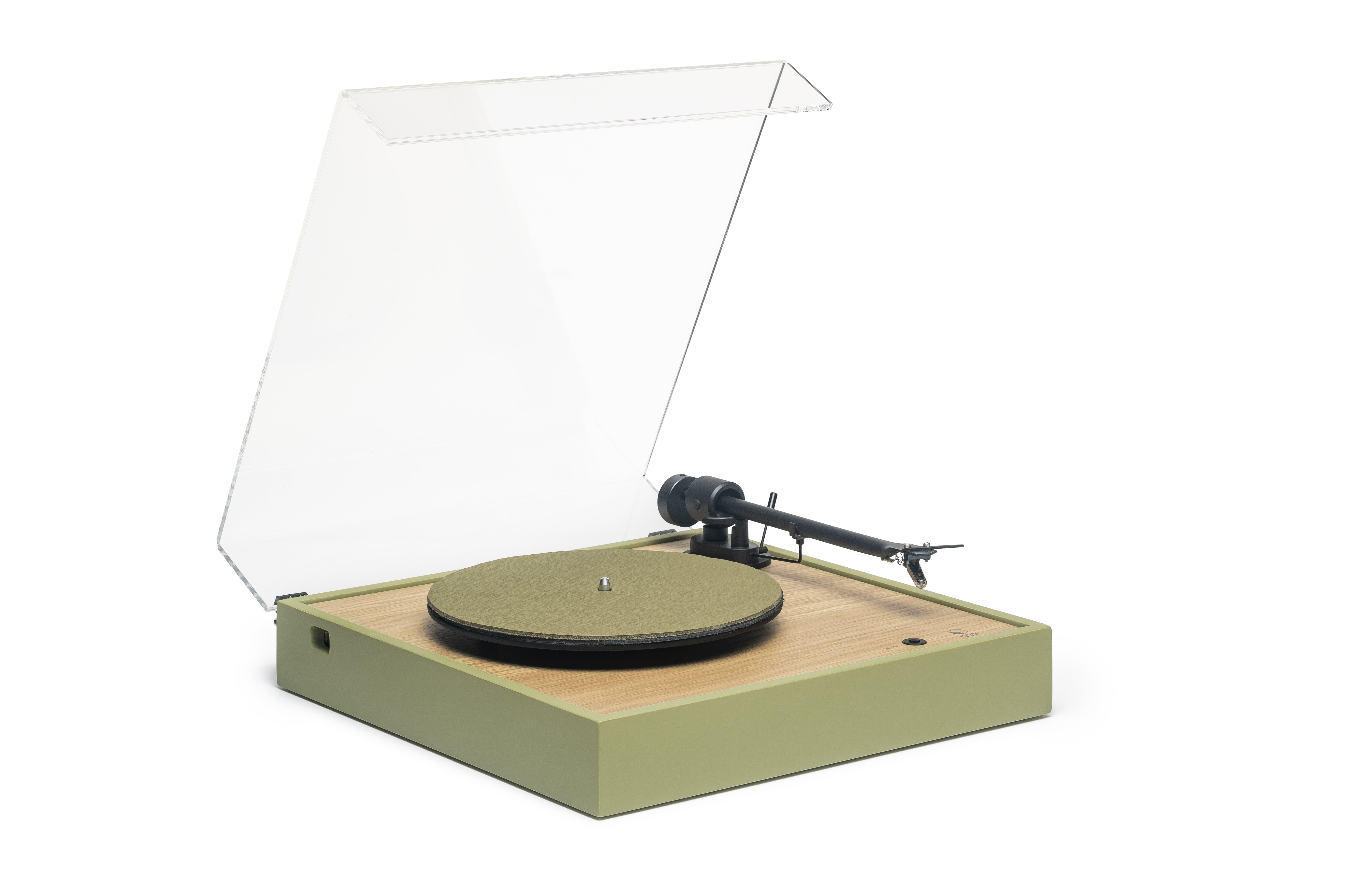 Square turntable Oak Soft Green